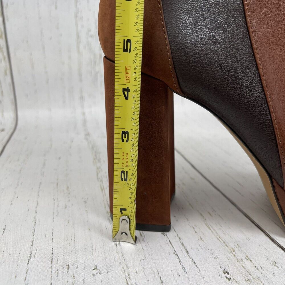 Vince Camuto Gripaula Boots Womens Size 9.5 Brown Side Zip Booties MRSP $129 - Picture 12 of 14